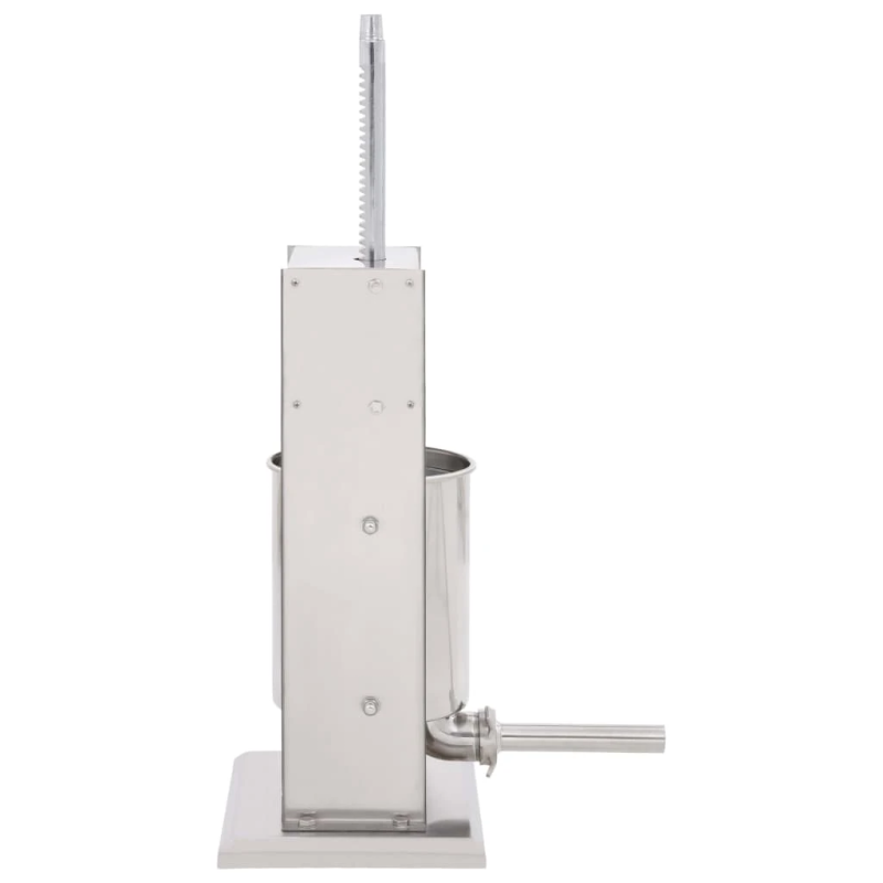 vidaXL manuāls desu pildītājs, sudraba krāsa, 10 L, nerūsējošs tērauds