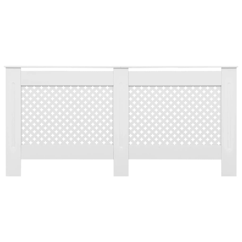 vidaXL radiatora pārsegs, balts, 172x19x81,5 cm, MDF