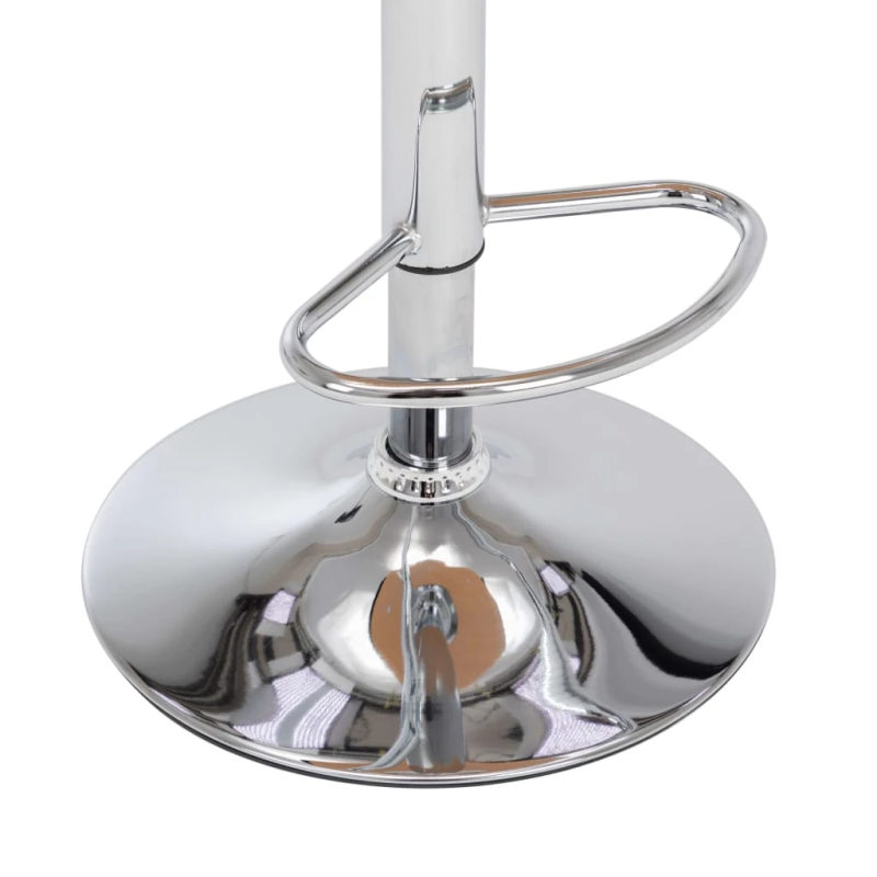 vidaXL bāra krēsli, 2 gab., izliekts koks, melna mākslīgā āda