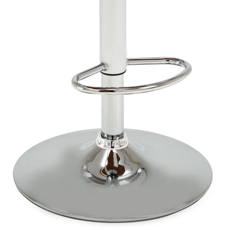 vidaXL bāra krēsls, krēmkrāsas, liekts koks un mākslīgā āda