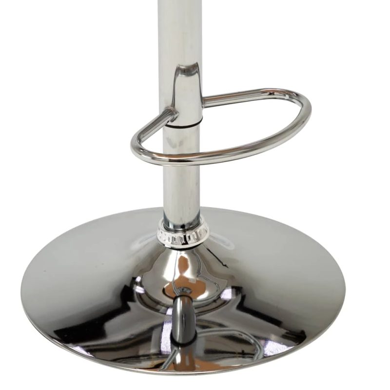 vidaXL bāra krēsls, melns, liekts koks un mākslīgā āda