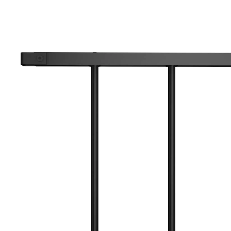 vidaXL žoga panelis, pulverkrāsots tērauds, 1,63x1,25 m, melns