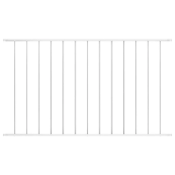 vidaXL žoga panelis, pulverkrāsots tērauds, 1,63x1,25 m, balts