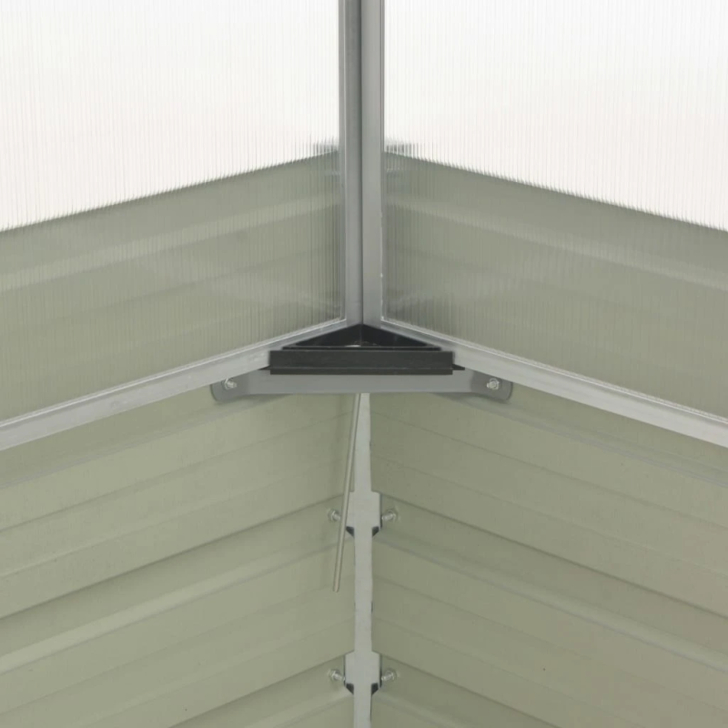 vidaXL siltumnīca, 100x100x85 cm, cinkots tērauds, brūna