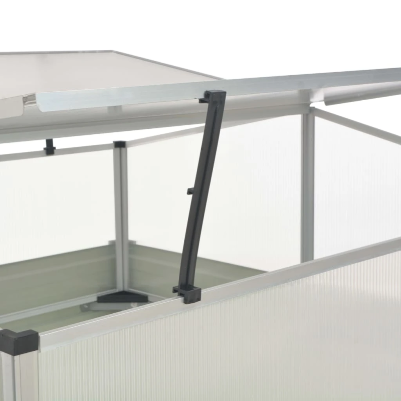 vidaXL siltumnīca, 100x100x85 cm, cinkots tērauds, brūna