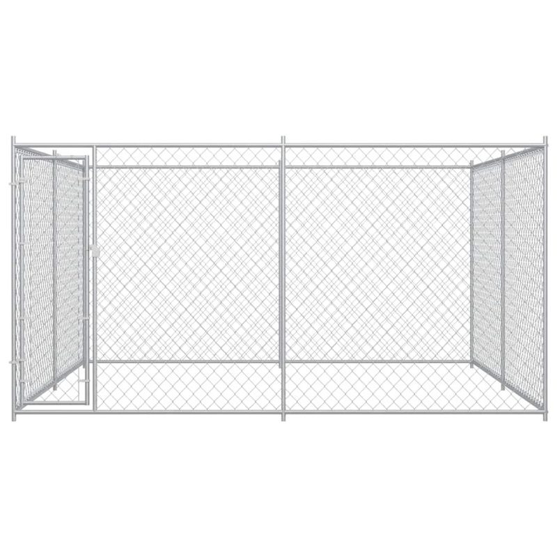 vidaXL suņu voljērs, 383x383x185 cm