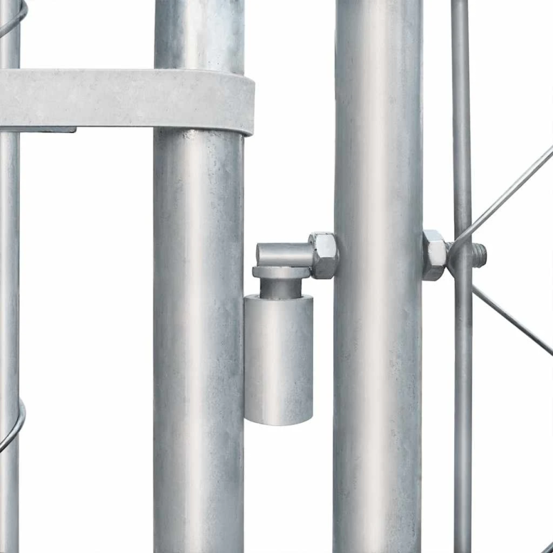 vidaXL suņu voljērs, cinkots tērauds, 4x4x1 m