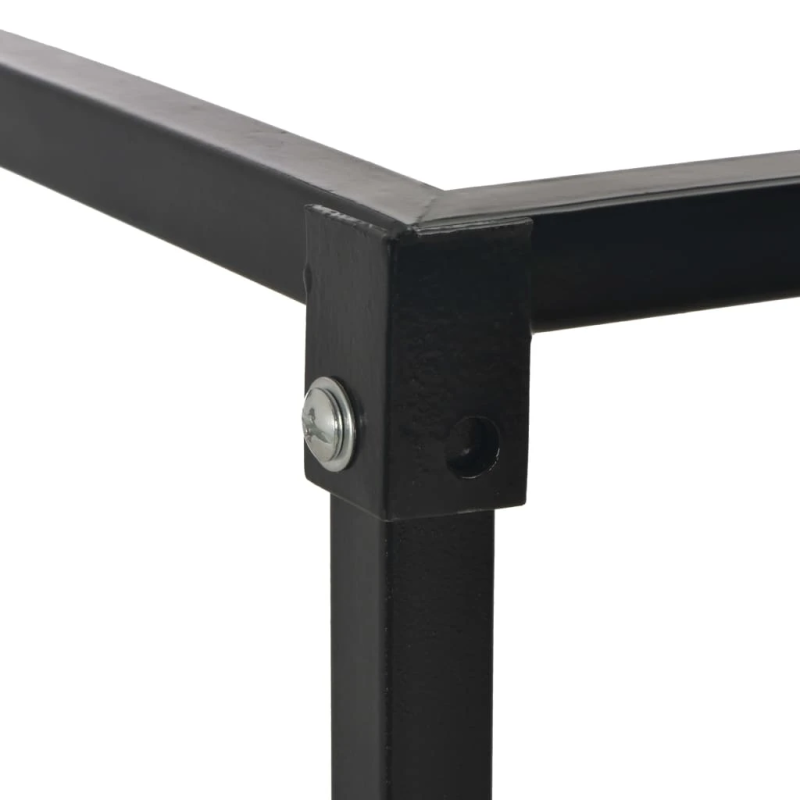 vidaXL malkas statīvs ar pamatni, 37x37x113 cm, tērauds, melns