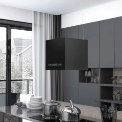 vidaXL piekarams tvaika nosūcējs, skārienjutīgs LCD, 37 cm, tērauds