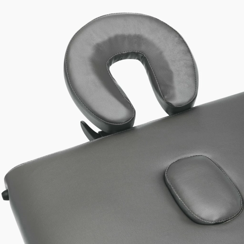 vidaXL masāžas galds, 4 daļas, 186x68 cm, koka rāmis, antracītpelēks