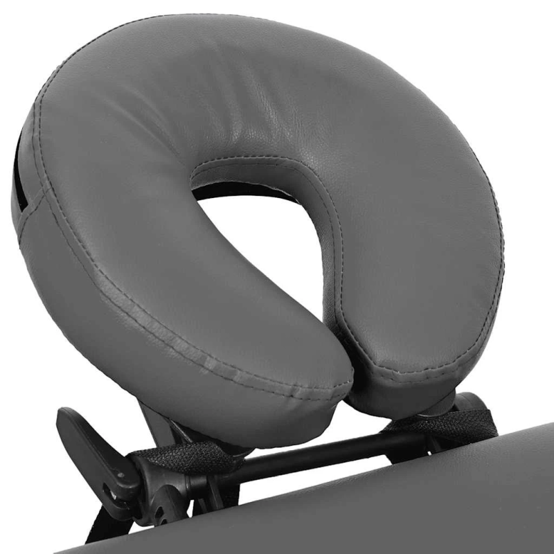 vidaXL masāžas galds, 4 daļas, 186x68cm, alumīnija rāmis, pelēks