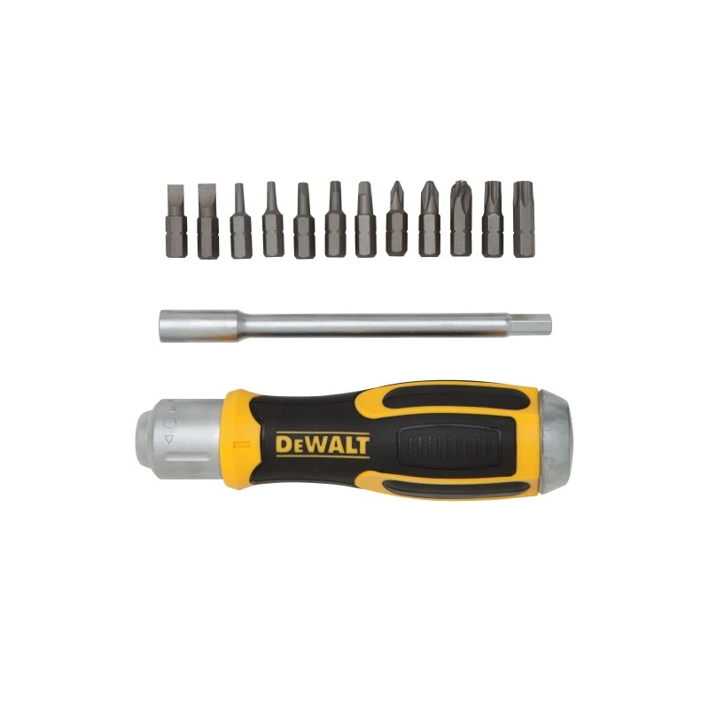 DeWALT Skrūvgriezis ar uzgaļu komplektu 12gab.