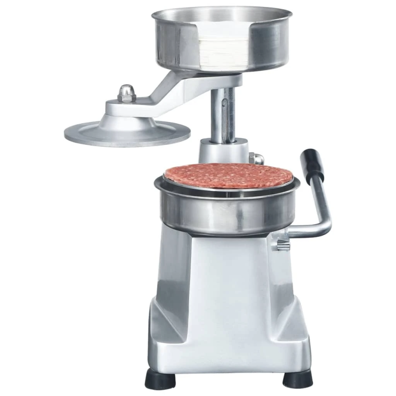 vidaXL hamburgeru prese, ar 500 papīriem, alumīnijs, 10 cm