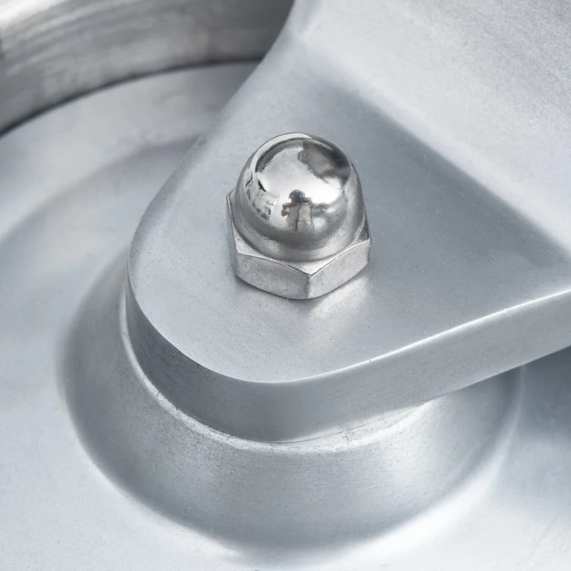 vidaXL hamburgeru prese, ar 500 papīriem, alumīnijs, 10 cm