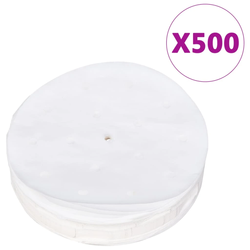 vidaXL hamburgeru prese, ar 500 papīriem, alumīnijs, 13 cm