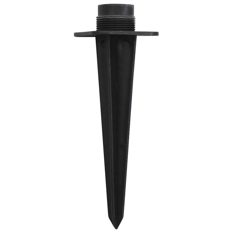 vidaXL dārza strāvas sadalītājs ar krēslas sensoru, plastmasa