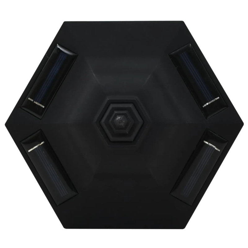 vidaXL āra LED solārās lampas, 6 gab., melnas