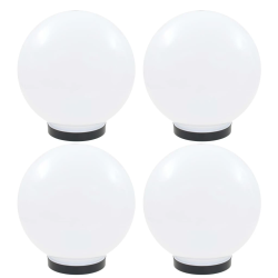 vidaXL LED lampas, 4 gab., sfēriskas, 25 cm, PMMA
