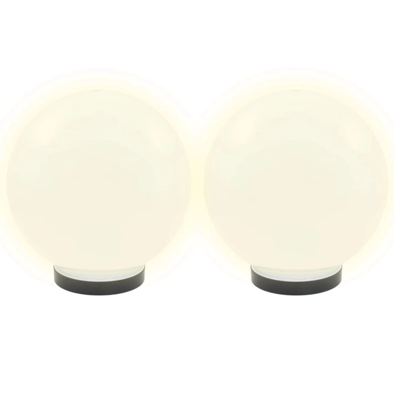 vidaXL LED lampas, 4 gab., sfēriskas, 25 cm, PMMA