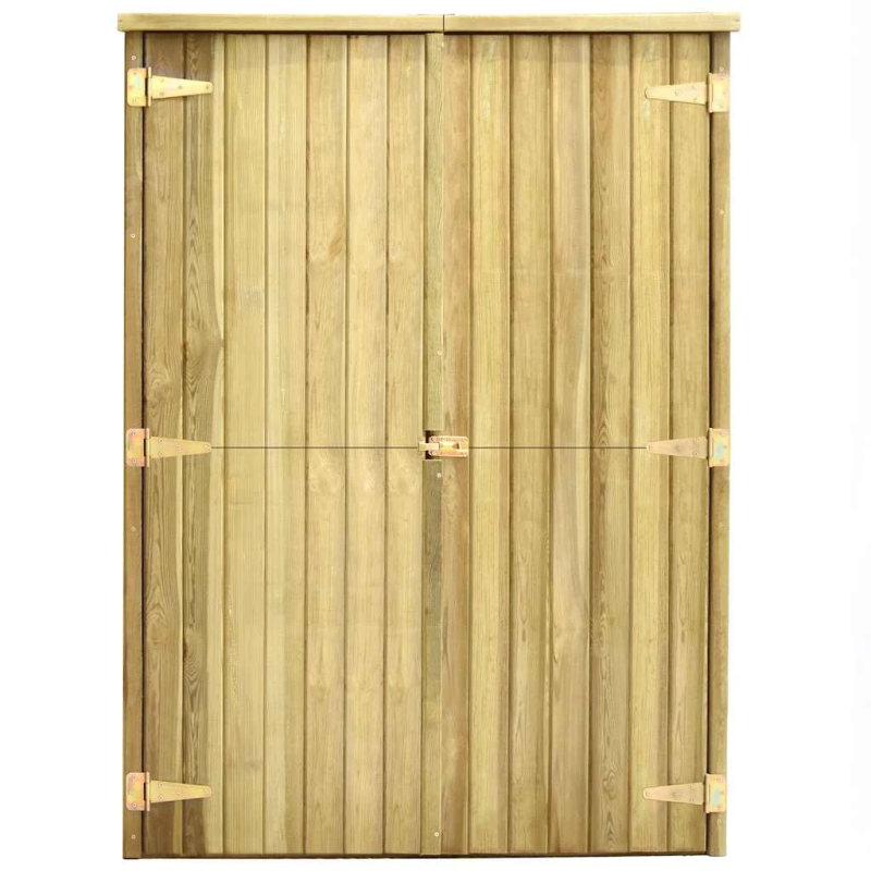 vidaXL dārza šķūnis, 123x50x171 cm, impregnēts priedes koks