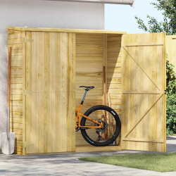 vidaXL dārza šķūnis, 163x50x171 cm, impregnēts priedes koks