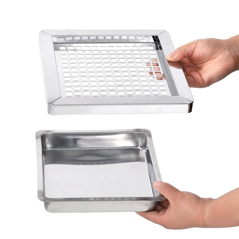 vidaXL atkritumu tvertne ar pelnu trauku, 45 L, tērauds, melna