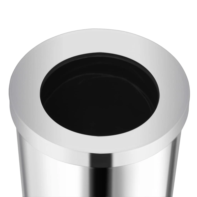 vidaXL atkritumu tvertne, nerūsējošs tērauds, 32 L