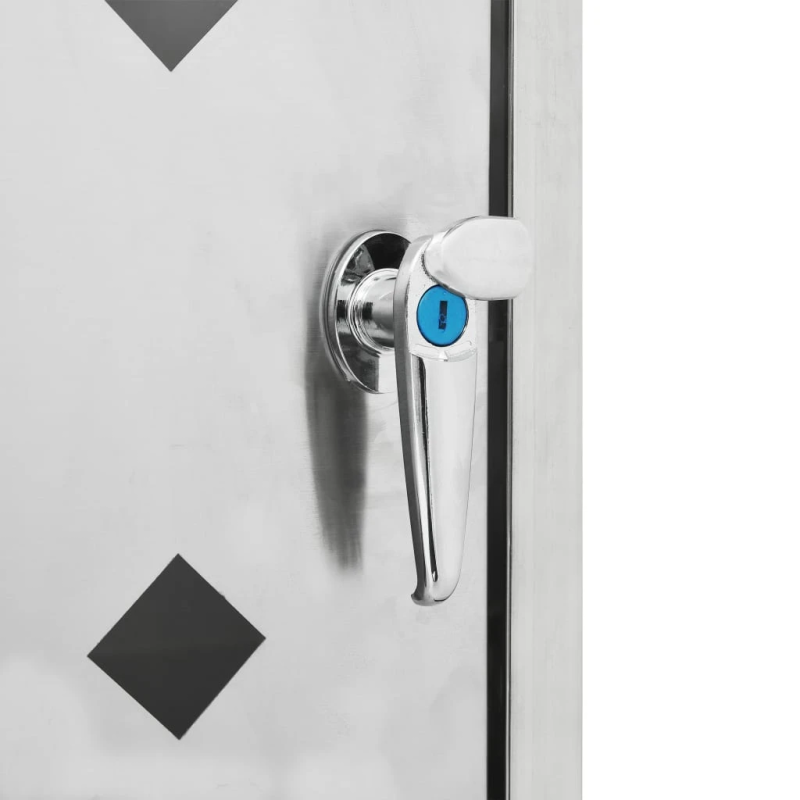 vidaXL nojume atkritumu konteineram, 240 L, nerūsējošs tērauds