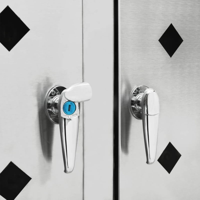 vidaXL nojume atkritumu konteineram, 240 L, nerūsējošs tērauds