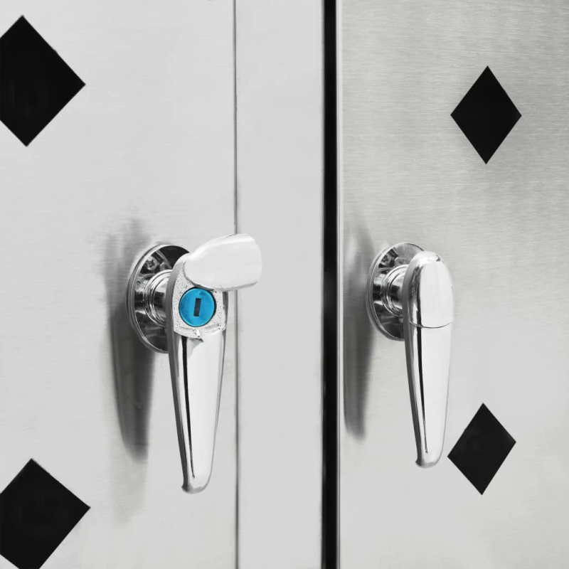 vidaXL 4-daļīga nojume atkritumu konteineram, 240 L, tērauds