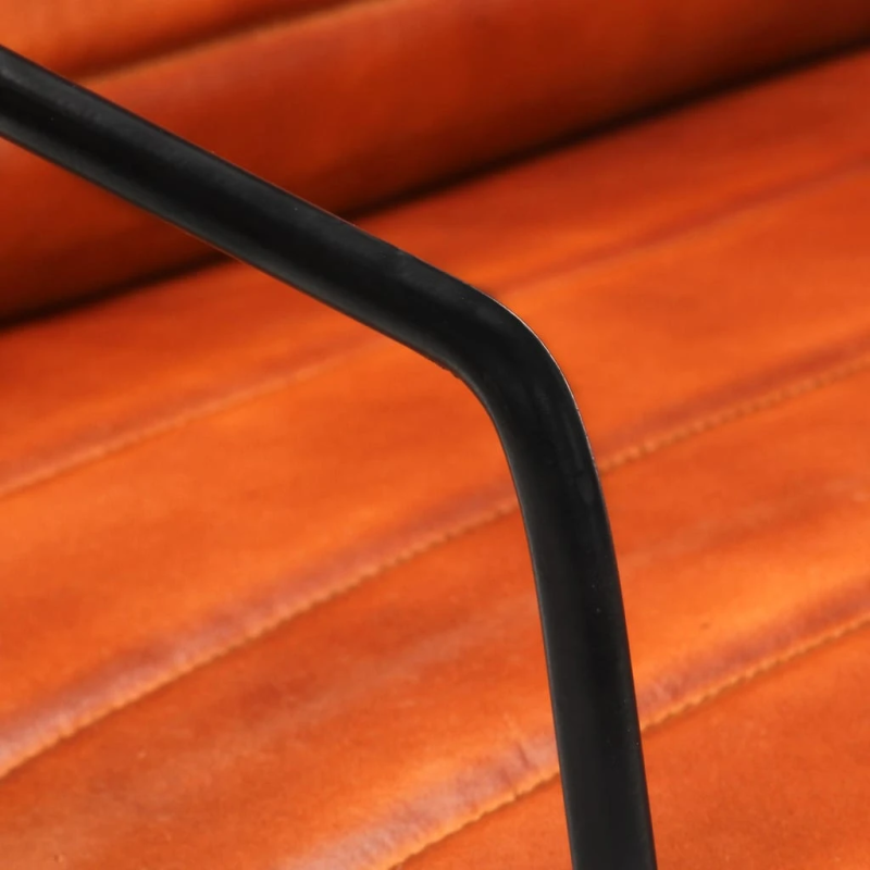 vidaXL atpūtas krēsls, dzeltenbrūna dabīgā āda