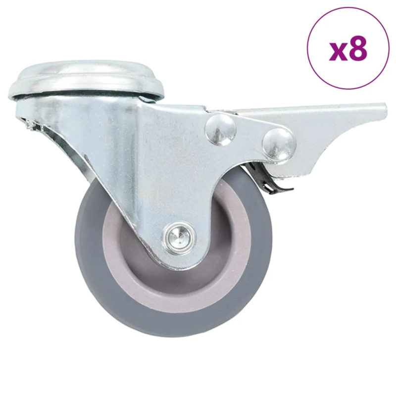 vidaXL grozāmi ritenīši, 8 gab., 50 mm