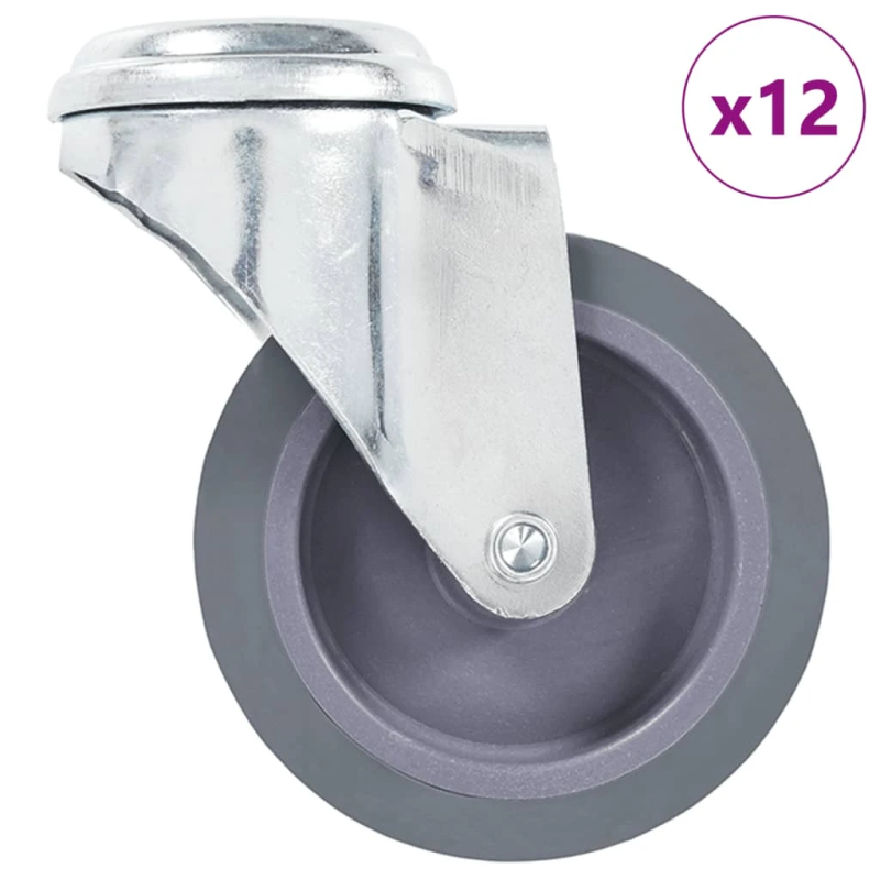 vidaXL grozāmi ritenīši, 12 gab., 75 mm