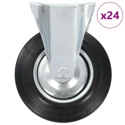 vidaXL fiksēti ritenīši, 24 gab., 200 mm