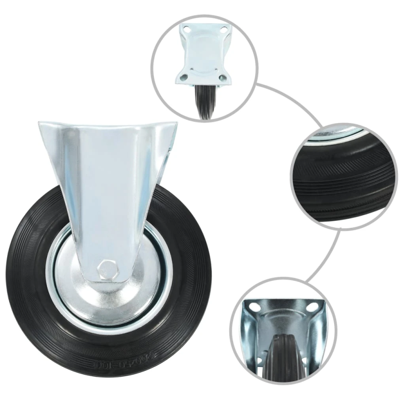 vidaXL ritenīši, 8 gab., 200 mm