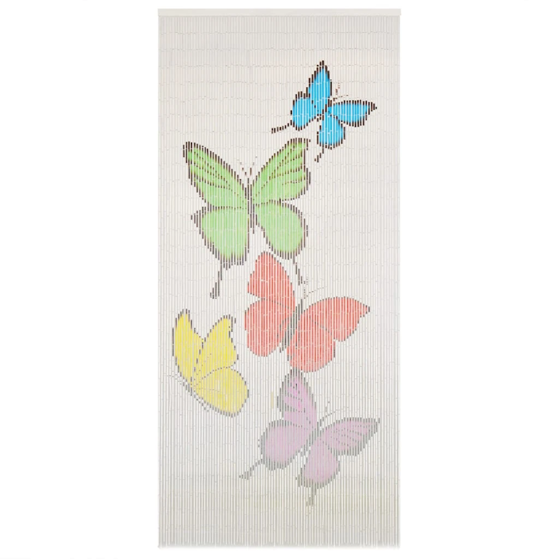 vidaXL kukaiņu aizkars durvīm, 90x200 cm, bambuss