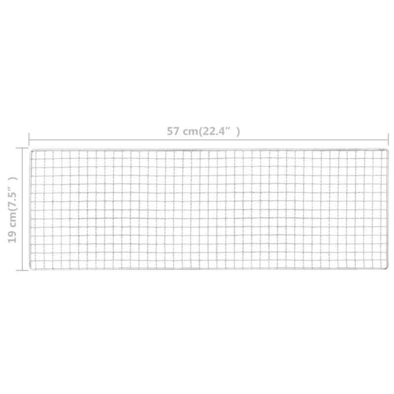 vidaXL pārnēsājams kempinga grils, 60x22,5x33 cm