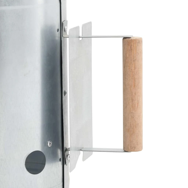 vidaXL grila ogļu aizdedzinātājs, cinkots tērauds