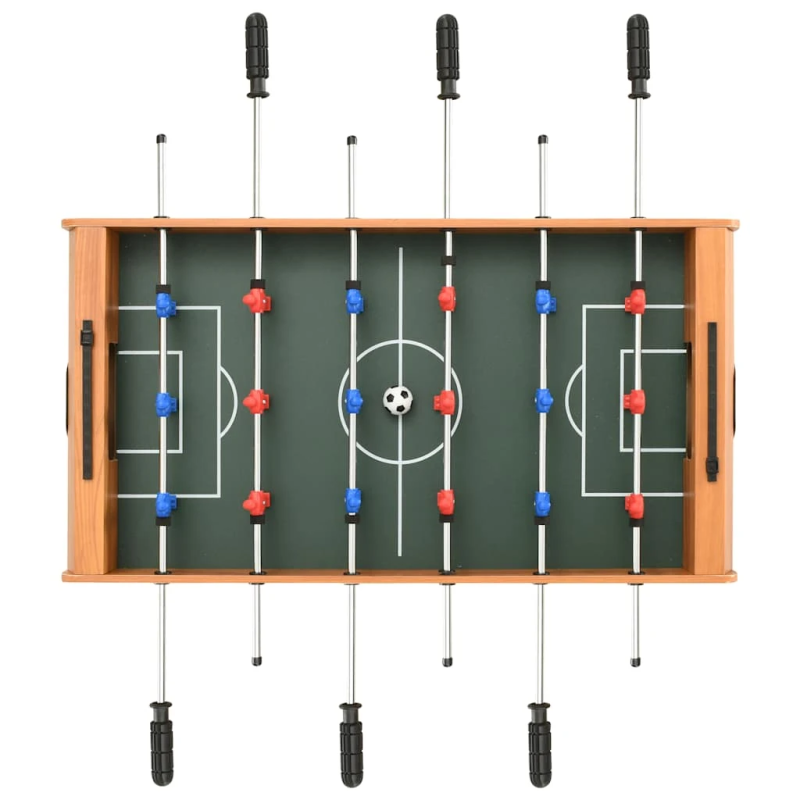 vidaXL mini galda futbols, kļavas koka krāsa, 69x37x62 cm
