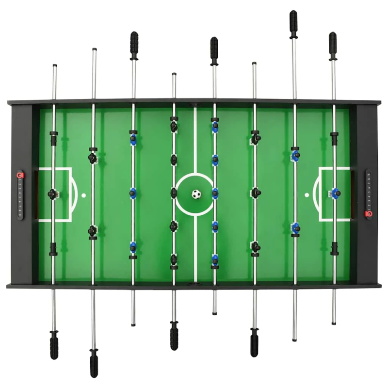 vidaXL futbola galds, salokāms, 121x61x80 cm, melns