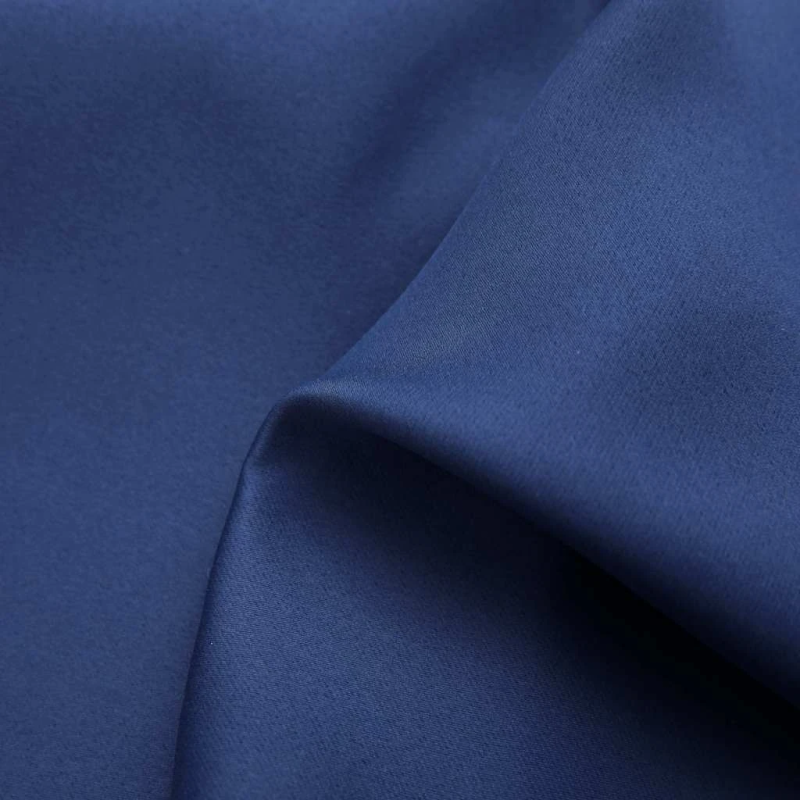 vidaXL biezie aizkari ar metāla riņķiem, 2 gab., zili, 140x175 cm