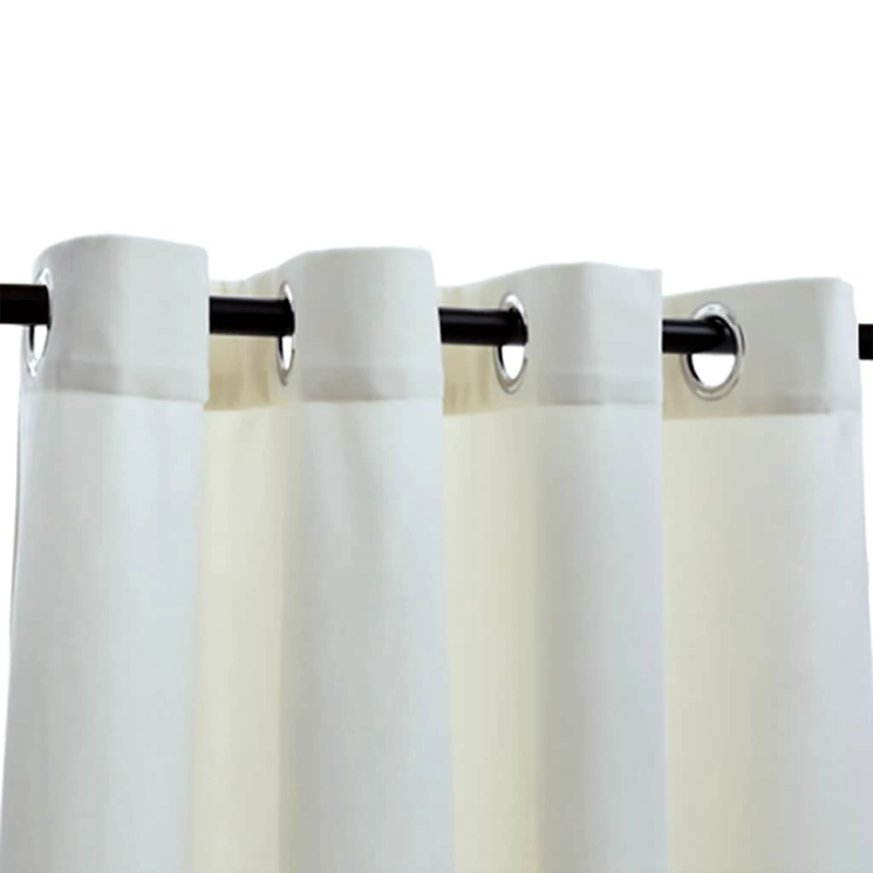 vidaXL biezie aizkari ar riņķiem, 2 gab., krēmkrāsas samts, 140x245 cm