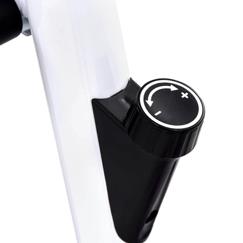 vidaXL velotrenažieris ar siksnas pretestību, melns