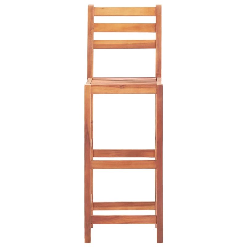 vidaXL bāra krēsli, 4 gab., akācijas masīvkoks