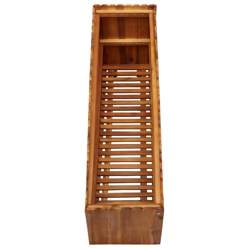 vidaXL augstā puķu kaste, 100x30x50 cm, akācijas masīvkoks