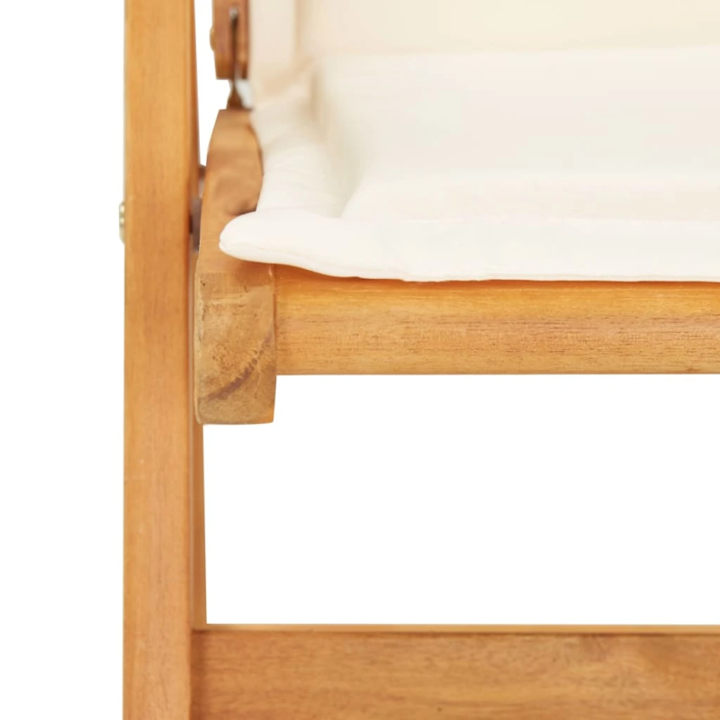 vidaXL atgāžami dārza krēsli, 2 gab., brūns akācijas masīvkoks