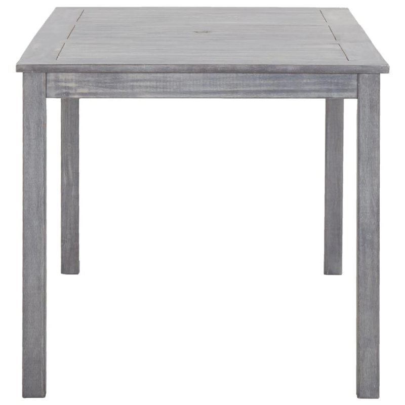 vidaXL 5-daļīgs dārza mēbeļu komplekts, pelēks, akācijas masīvkoks