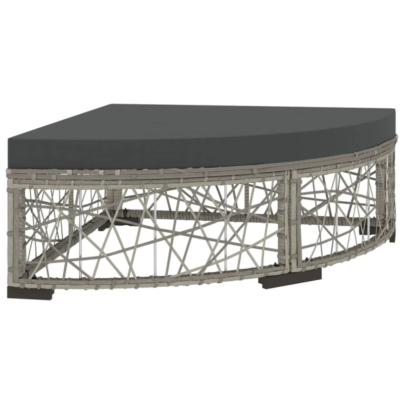 vidaXL 6-daļīgs dārza mēbeļu komplekts, matrači, PE rotangpalma