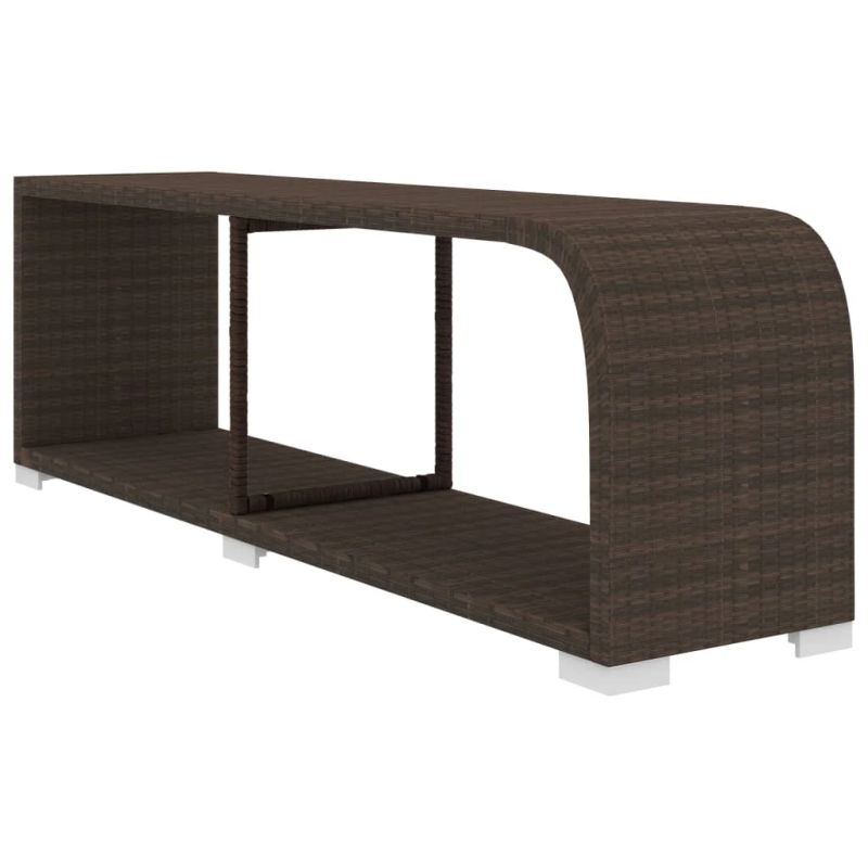 vidaXL 10-daļīgs dārza atpūtas mēbeļu komplekts ar matračiem, brūns PE