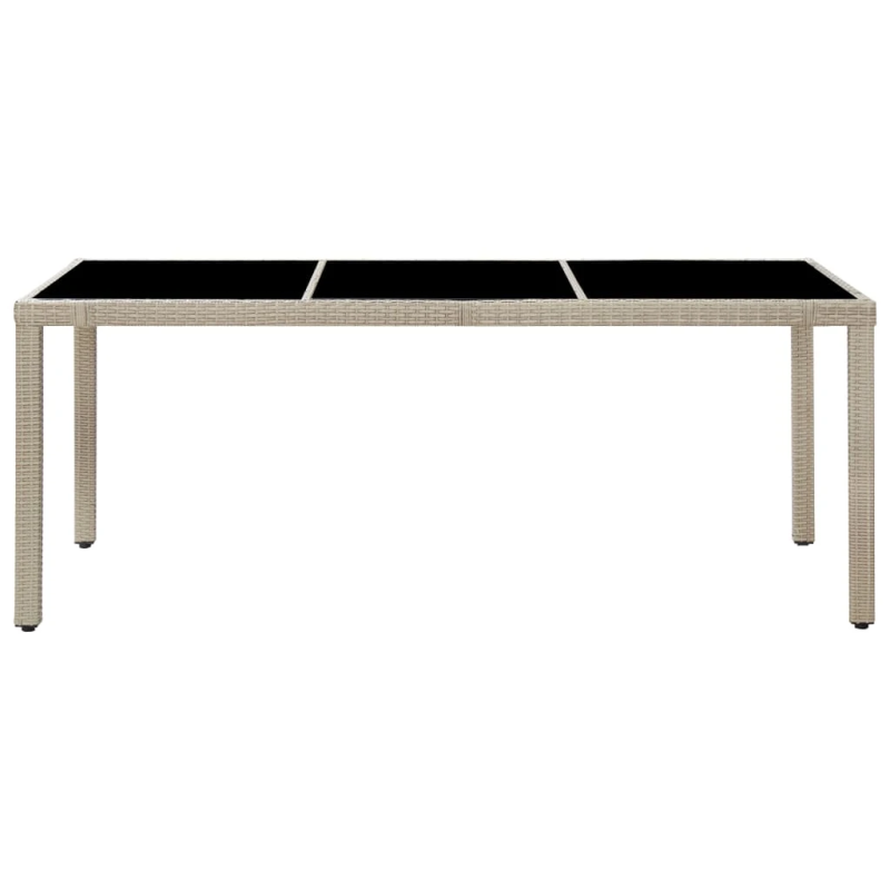 vidaXL 9-daļīgs dārza mēbeļu komplekts ar matračiem, PE rotangpalma